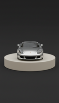 Polished Silver Porsche Carrera GT